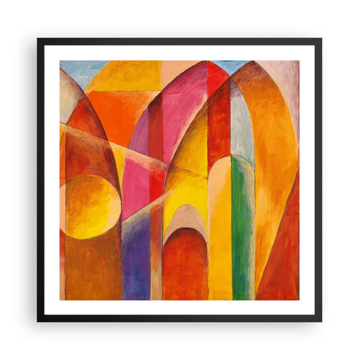 Affisch i svart ram - Solens domkyrka - 60x60 cm