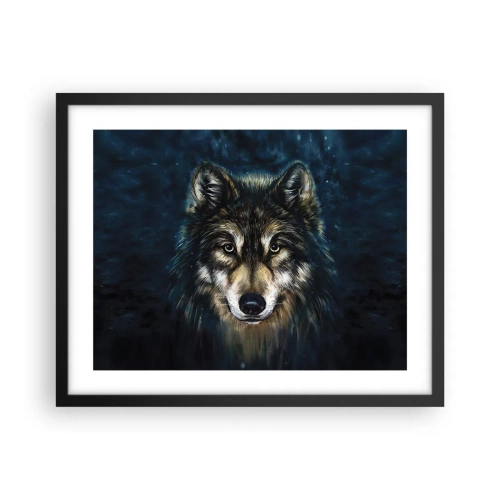 Affisch i svart ram - Alfa? Och omega - 50x40 cm