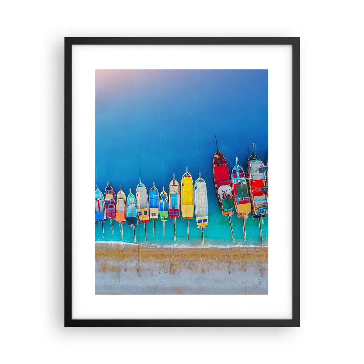 Affisch i svart ram - Ur fågelperspektivet - 40x50 cm