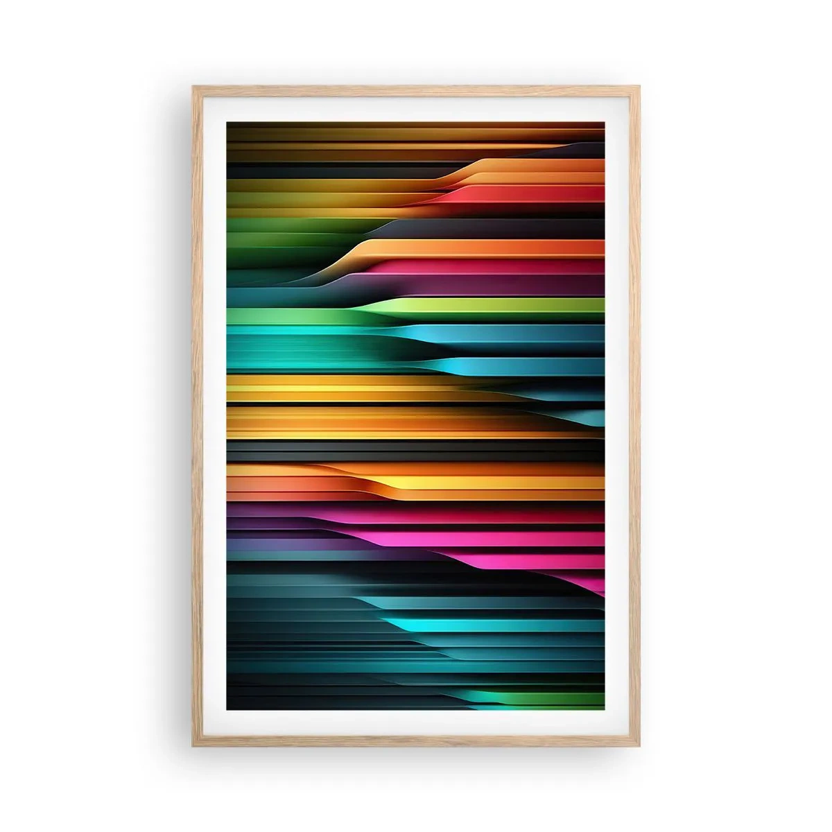 Affisch i ram av ljusek - Lysande orgel - 61x91 cm