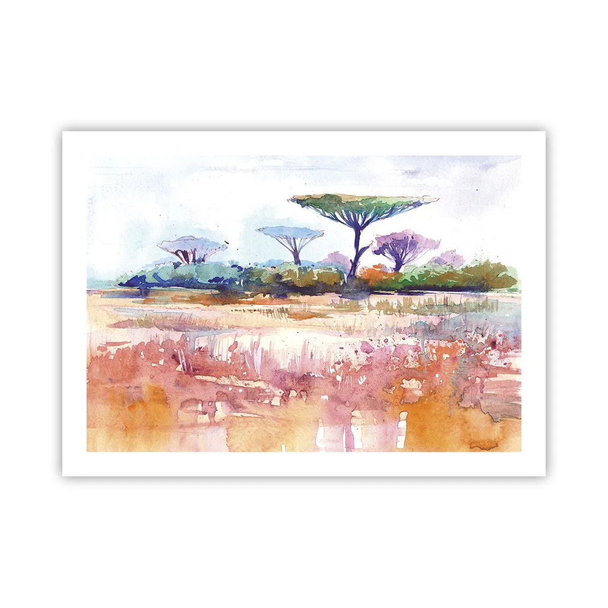 Affisch - Savannens färg - 70x50 cm