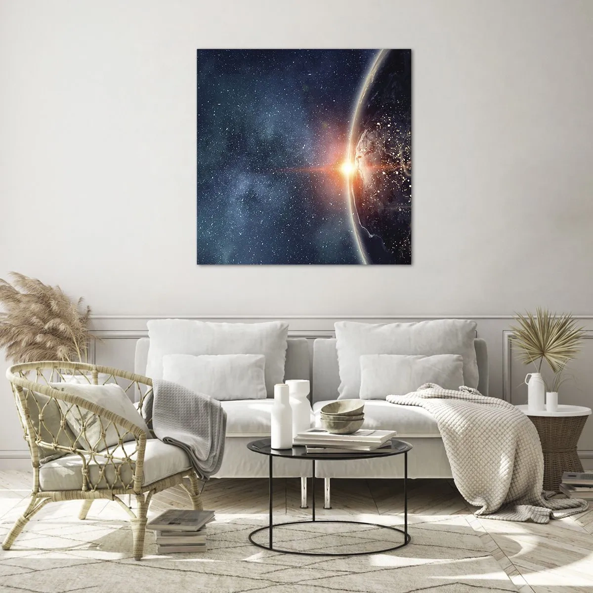 Glastavla - Bild på glas - I nytt perspektiv - 50x50 cm