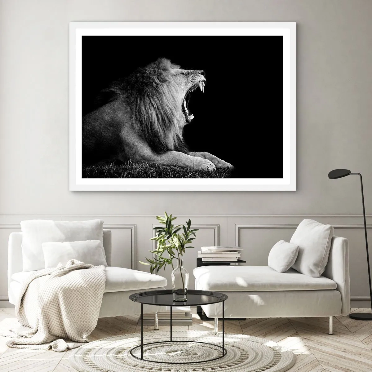 Affisch i vit ram - Utan någon tvekan - 50x40 cm