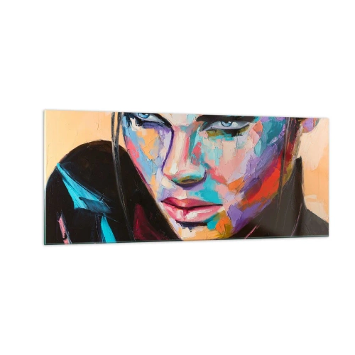 Glastavla - Bild på glas - Vilt hjärta - 100x40 cm