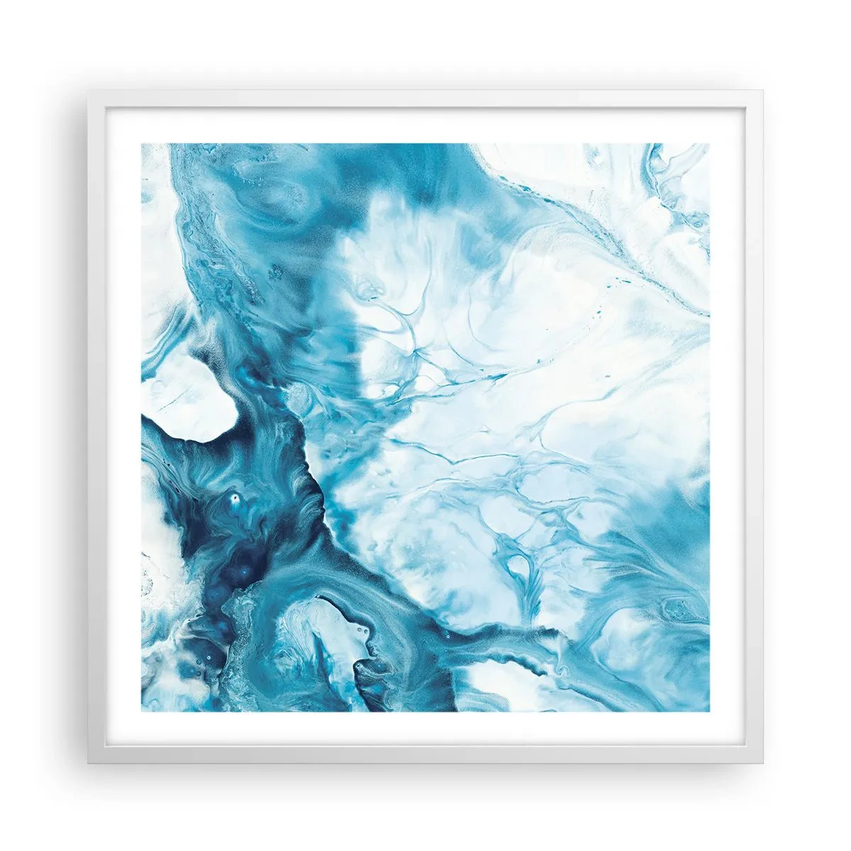 Affisch i vit ram - Blåhetens konsert - 60x60 cm