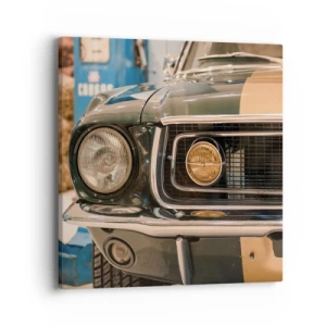 Canvastavla - Bild på duk - Ett möte med legenden - 40x40 cm