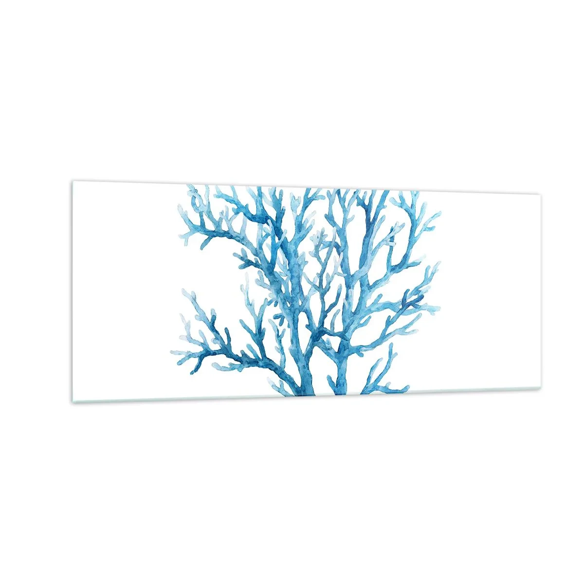 Glastavla - Bild på glas - Marin filigran - 100x40 cm