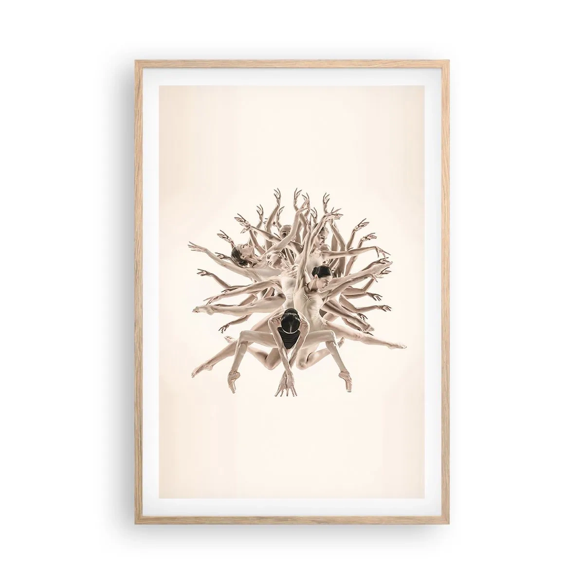 Affisch i ram av ljusek - Blommar i dansen - 61x91 cm