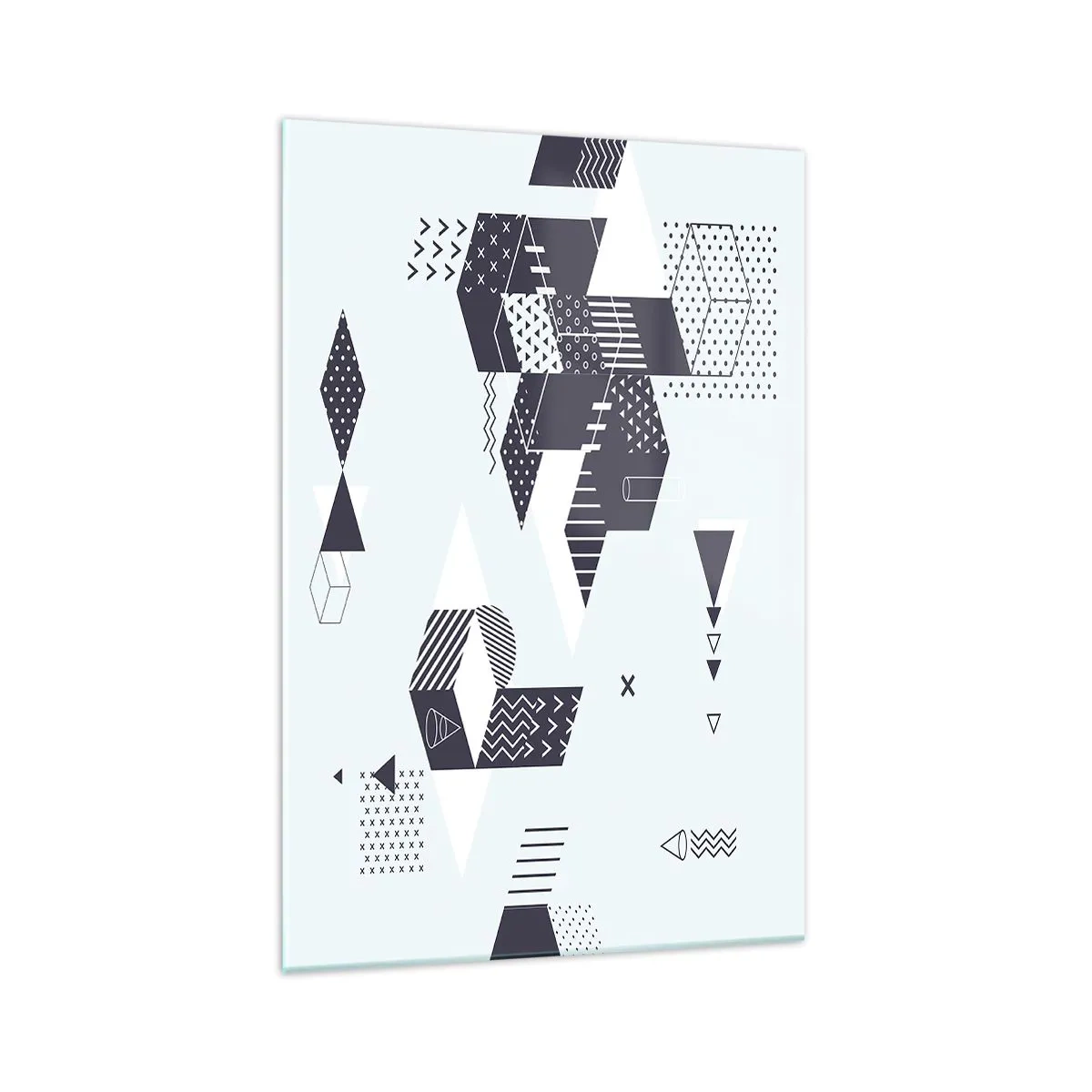 Glastavla - Bild på glas - I matematikerns själ - 70x100 cm