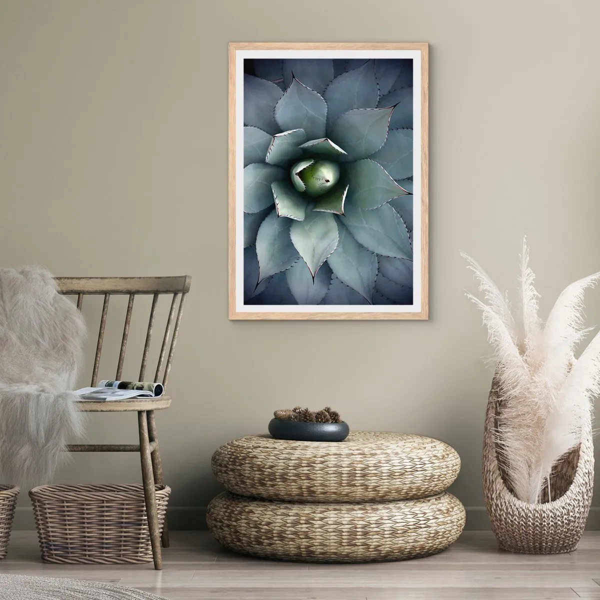 Affisch i ram av ljusek - Lockar och varnar - 70x100 cm