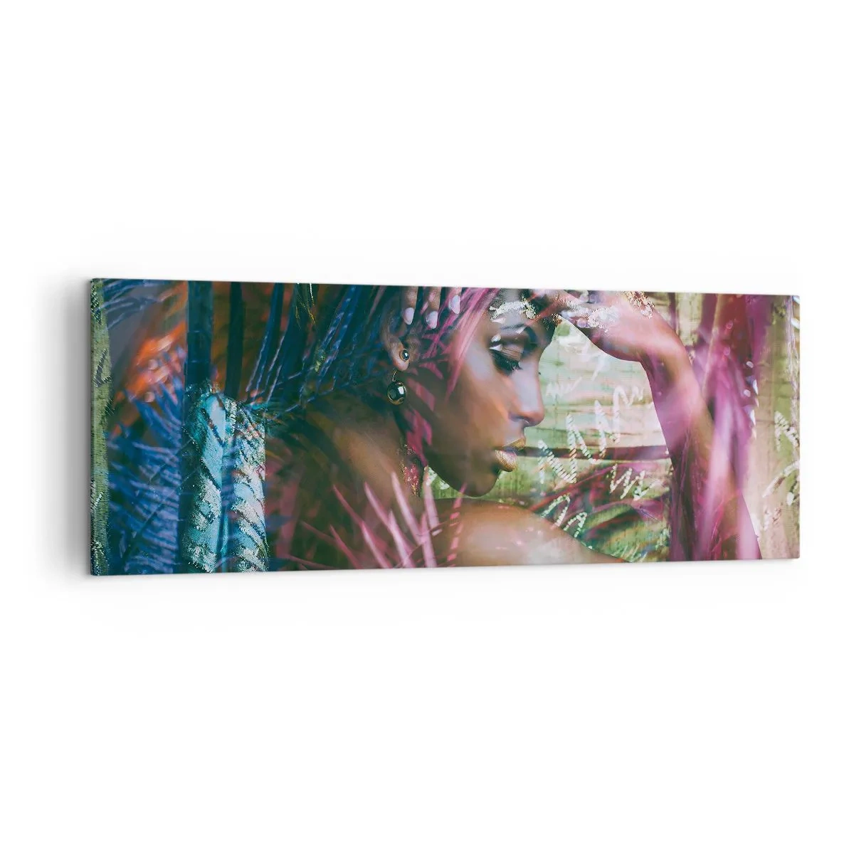 Canvastavla - Bild på duk - Moder Naturen i djungeln - 140x50 cm