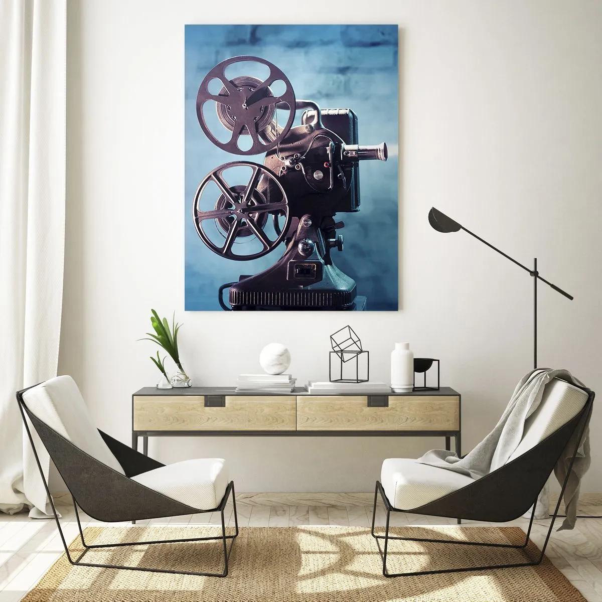 Glastavla - Bild på glas - I gamla biografen - 50x70 cm