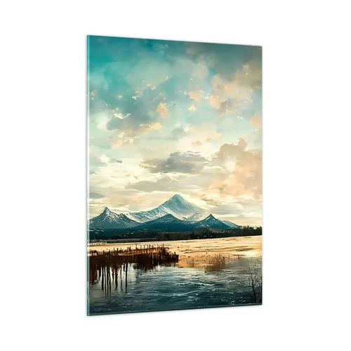 Glastavla - Bild på glas - Under himlens skydd - 50x70 cm