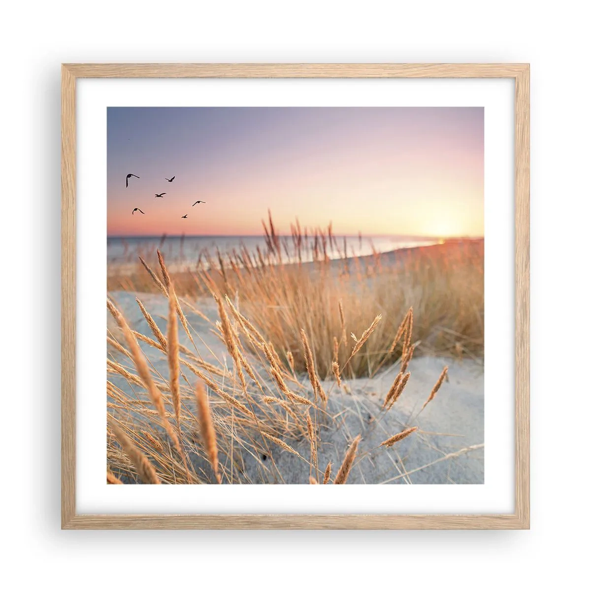 Affisch i ram av ljusek - Östersjövaggvisa - 50x50 cm