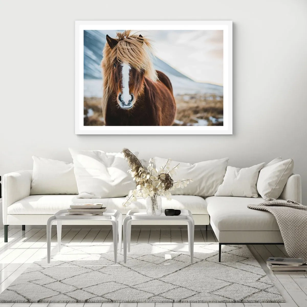 Affisch i vit ram - Känner du friheten? - 50x40 cm