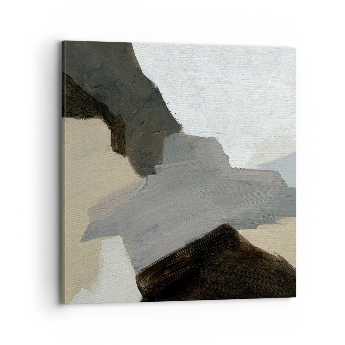 Canvastavla - Bild på duk - Abstraktion: avgrening av det gråa - 70x70 cm
