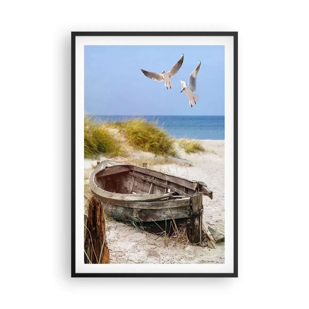 Affisch i svart ram - Doppade i vinden - 61x91 cm