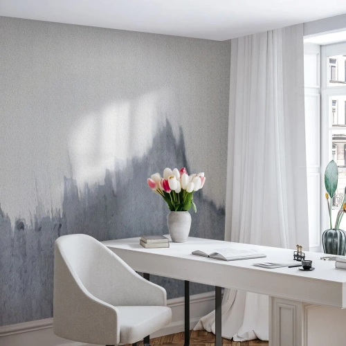Fototapet Premium Canvas - Mystisk skiva - Minimalism, Bit, Fläck - 250x175 cm
