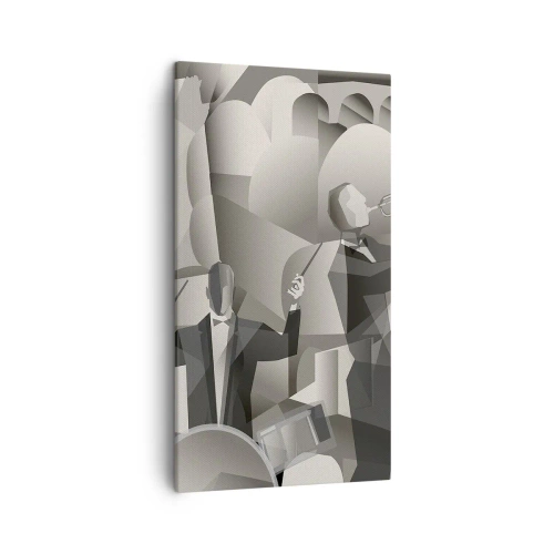 Canvastavla - Bild på duk - I ljudrummet - 45x80 cm