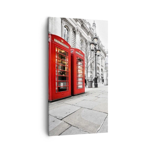 Canvastavla - Bild på duk - Welcome to London - 45x80 cm