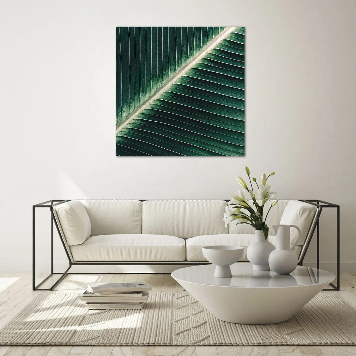 Glastavla - Bild på glas - Naturens rytm - 70x70 cm