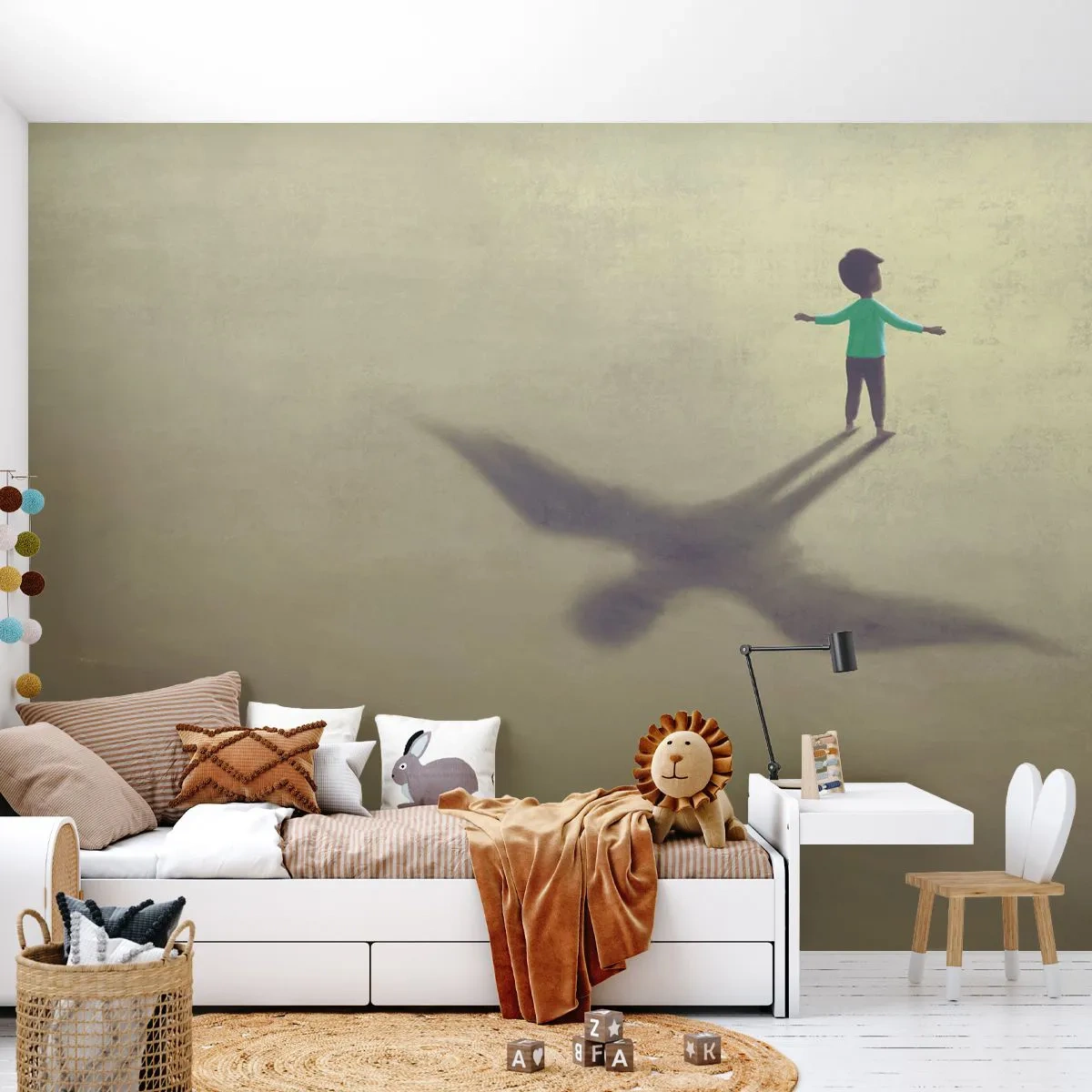 Fototapet Premium Sand - Framtidens hjälte - Abstraktion, Fantasi, Bit - 350x256 cm