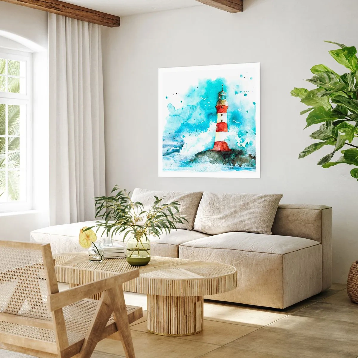 Affisch - Elementens enhet - 60x60 cm