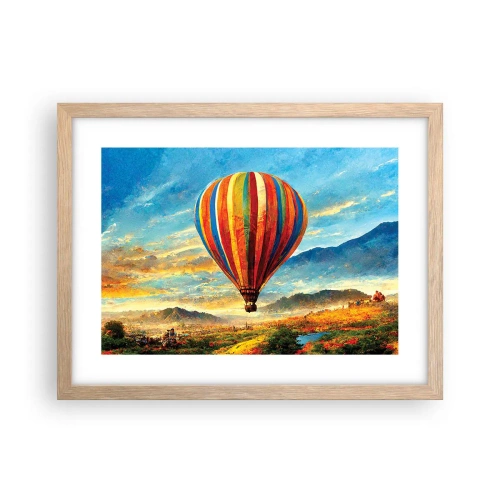 Affisch i ram av ljusek - I tystnad ser man mer - 40x30 cm