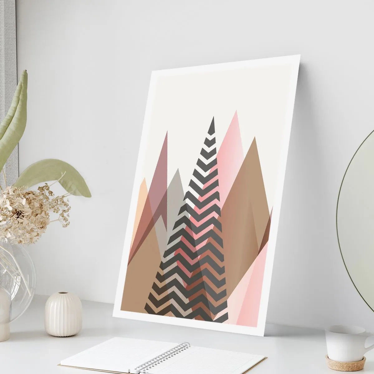 Affisch - Utsikt över pyramider - 40x50 cm