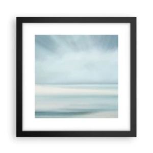 Affisch i svart ram - Fred hela vägen till horisonten - 30x30 cm