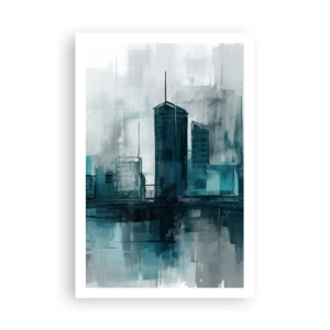 Affisch - Regnfärgad stad - 61x91 cm