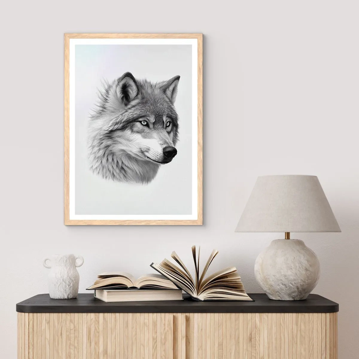 Affisch i ram av ljusek - Alfa - utan tvekan - 61x91 cm