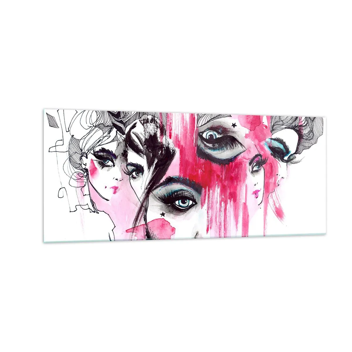 Glastavla - Bild på glas - , - 100x40 cm