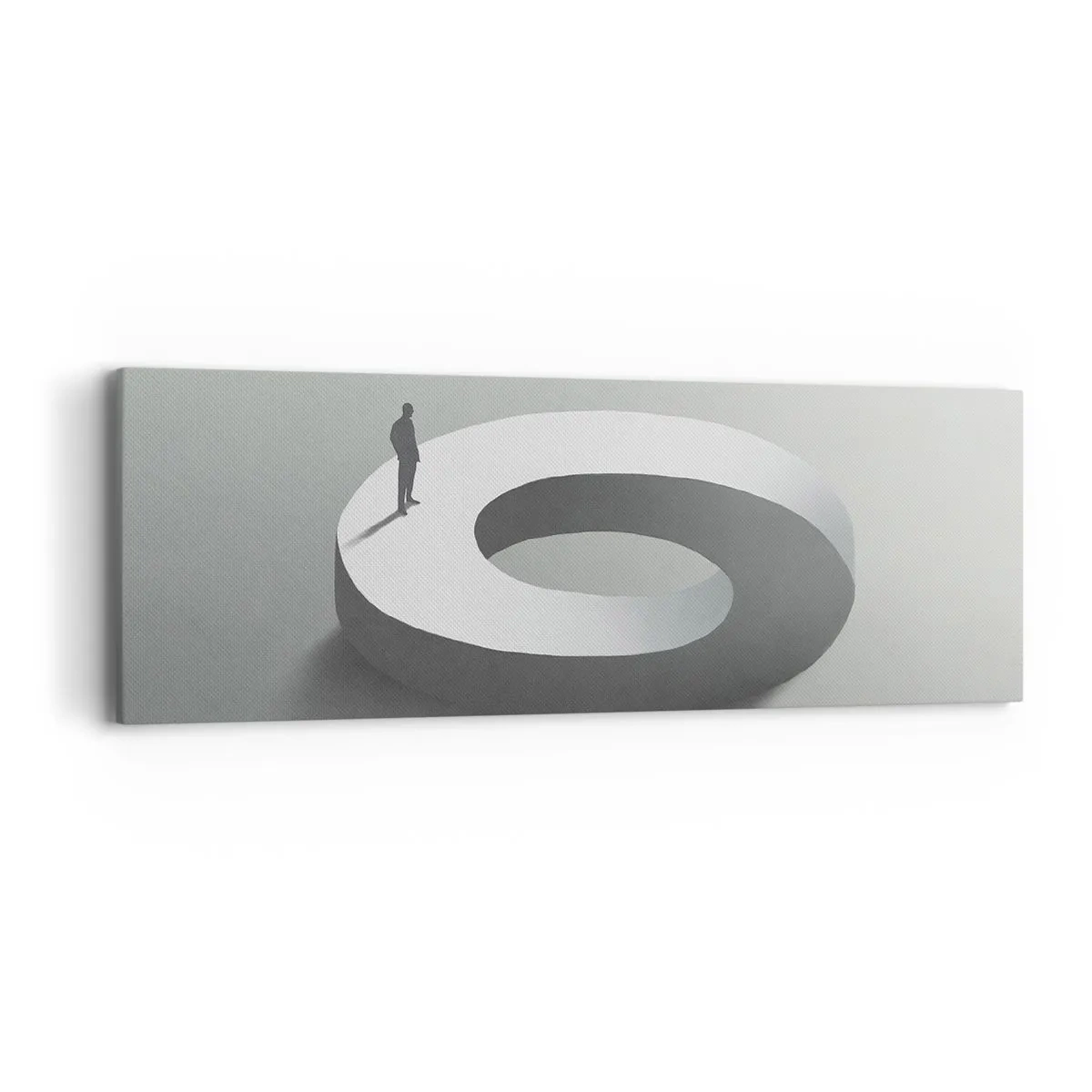 Canvastavla - Bild på duk - Och försök att vara klok - 90x30 cm