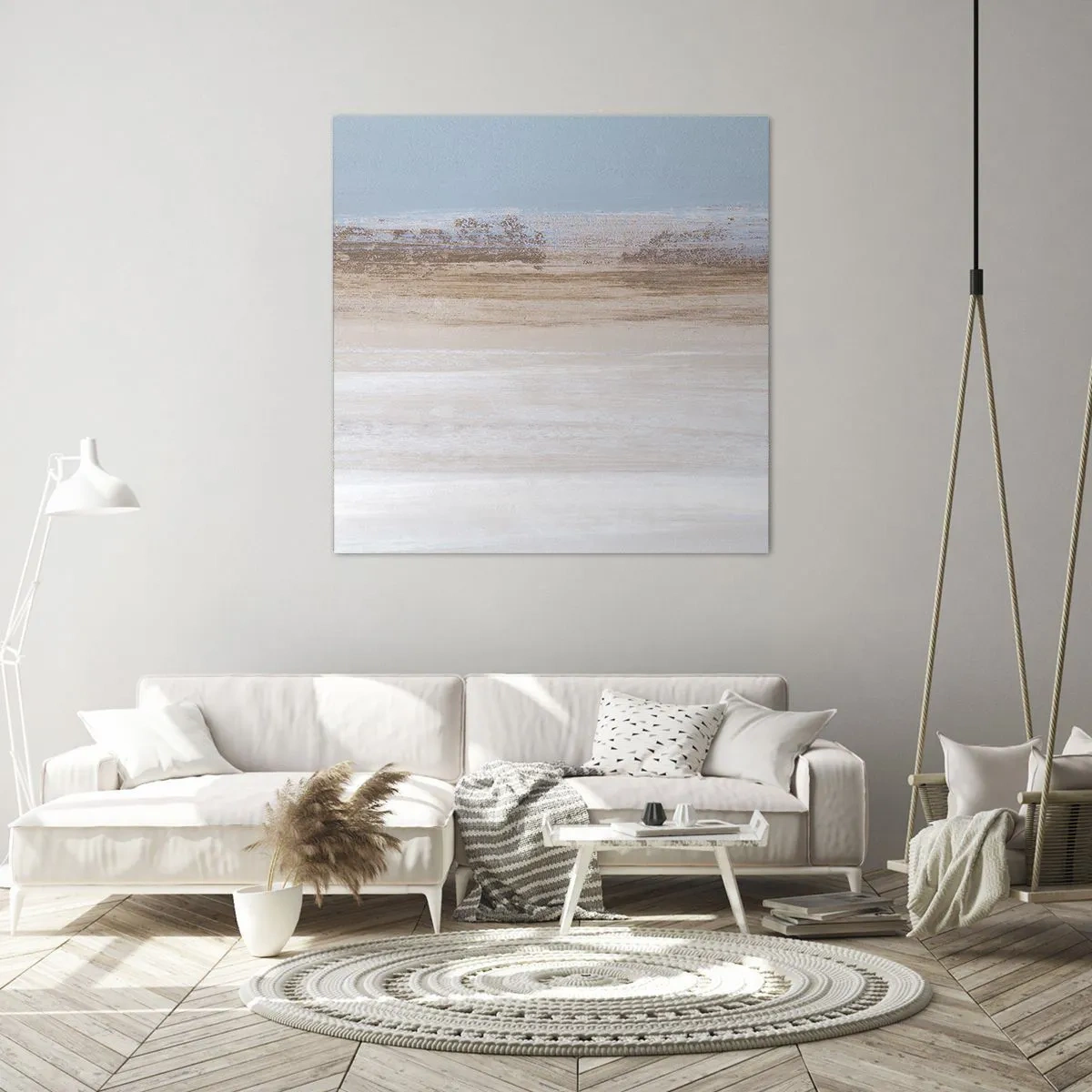 Canvastavla - Bild på duk - Tvetydigt landskap - 30x30 cm