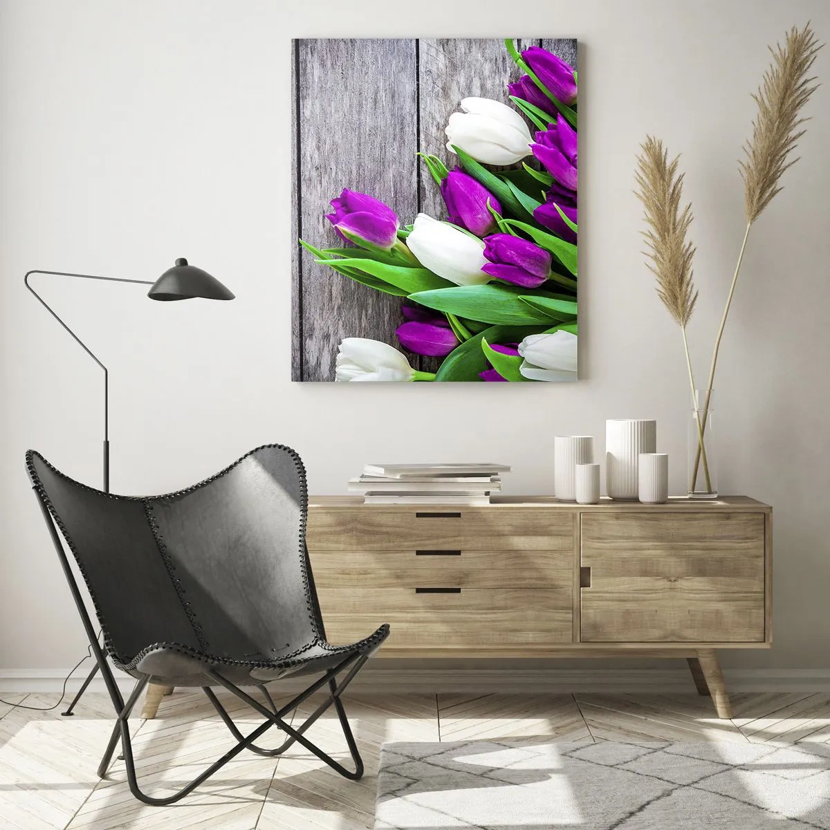 Glastavla - Bild på glas - På vårdagen - 50x70 cm