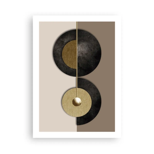 Affisch - Variationer runt en cirkel - 50x70 cm