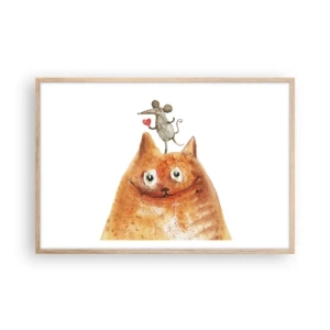 Affisch i ram av ljusek - Kärlekens paradoxer - 91x61 cm