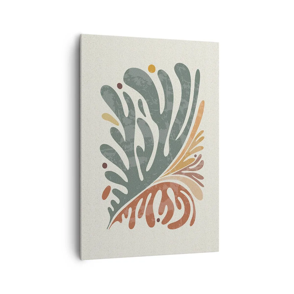 Canvastavla - Bild på duk - Flerfärgat blad - 70x100 cm