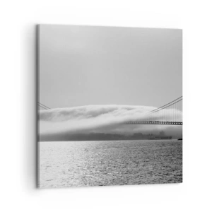 Canvastavla - Bild på duk - Passera Golden Gate - 60x60 cm