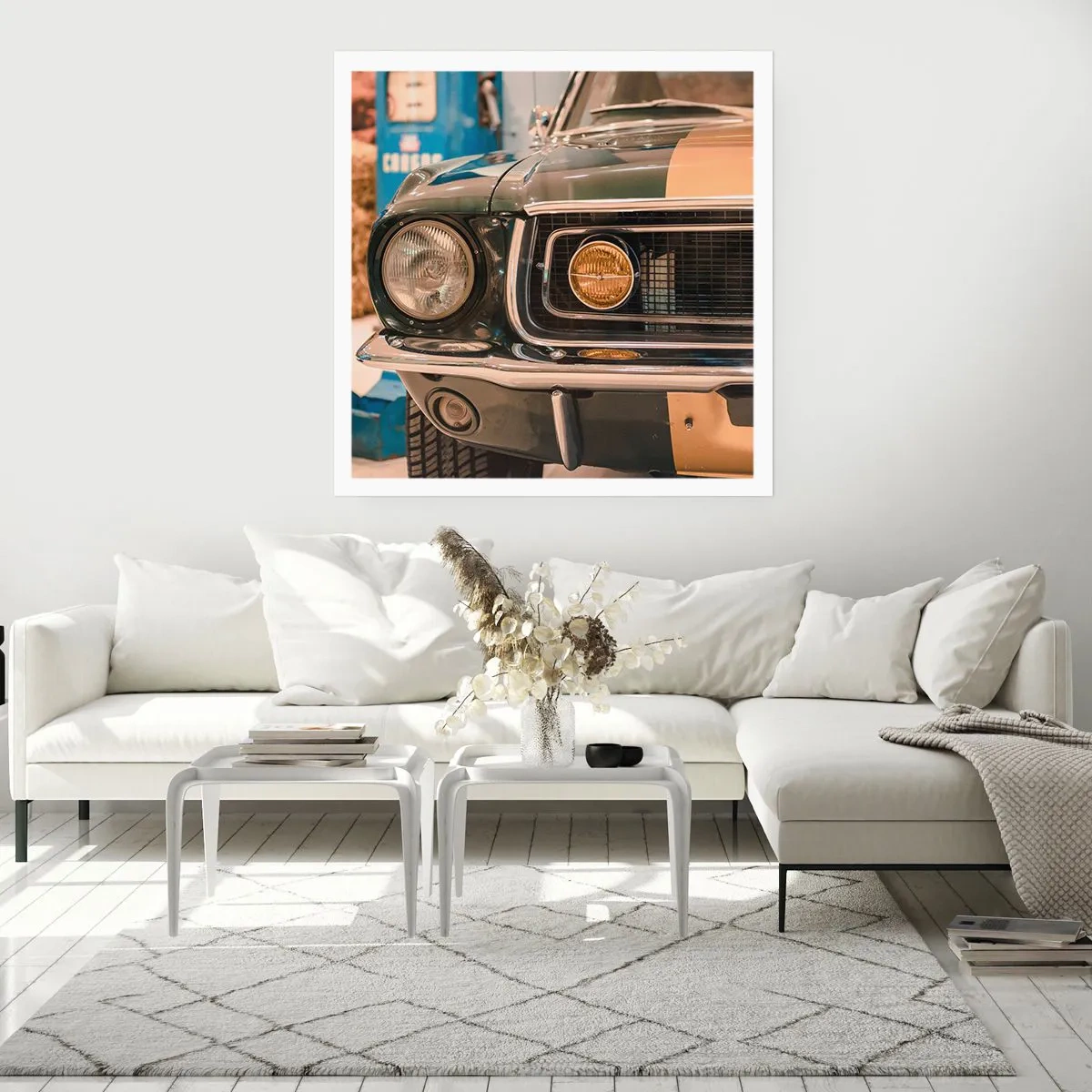 Affisch - Ett möte med legenden - 40x40 cm