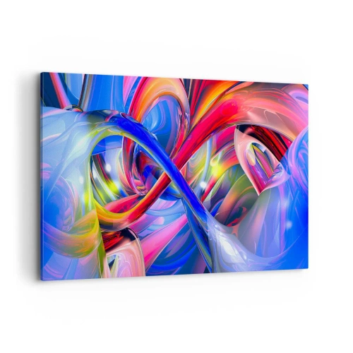 Canvastavla - Bild på duk - Färgdans - 120x80 cm