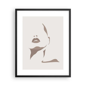 Affisch i svart ram - Skapad av ljus och skugga - 40x50 cm