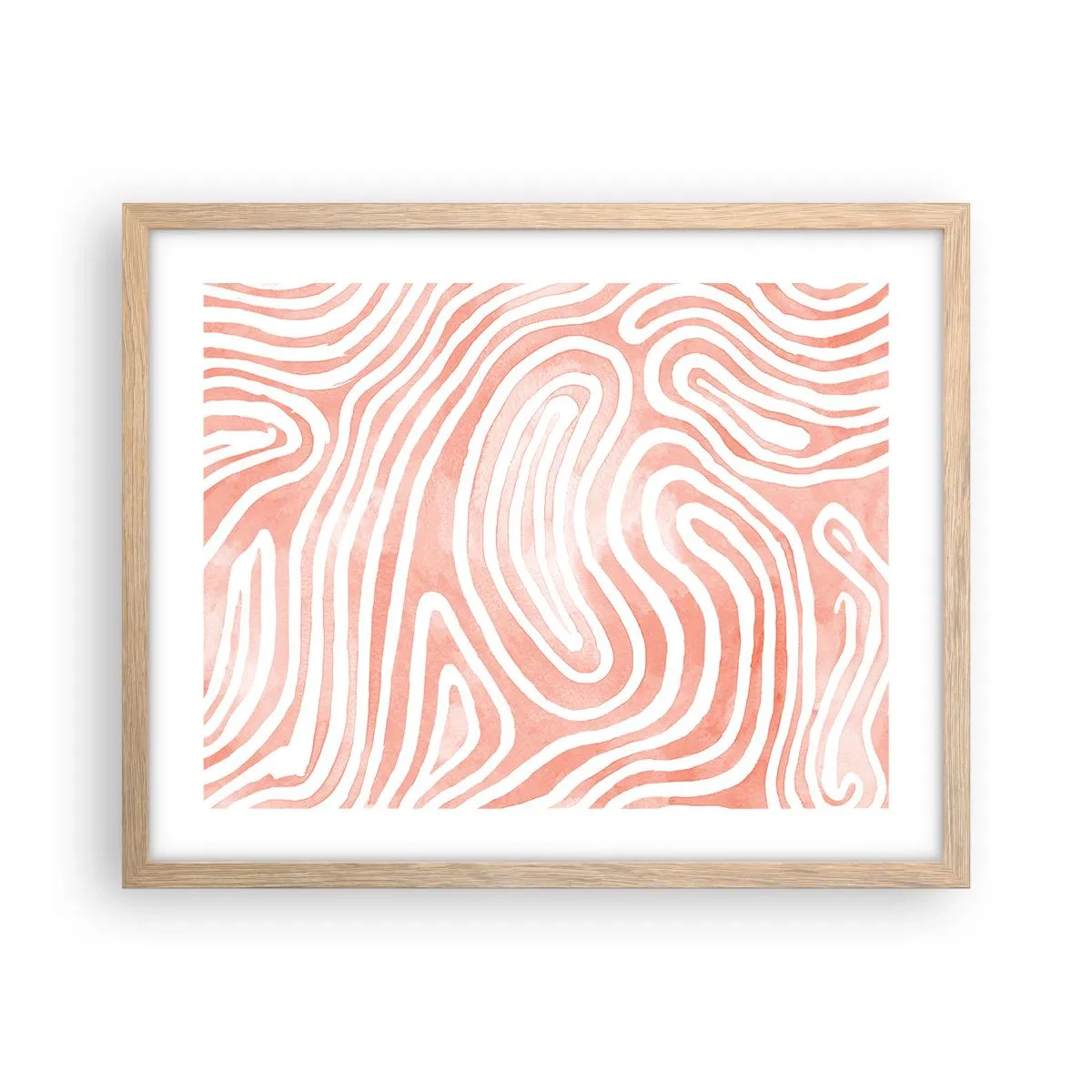 Affisch i ram av ljusek - I en labyrint av koraller - 50x40 cm