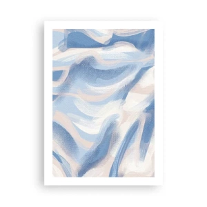 Affisch - Blå krusningar - 50x70 cm
