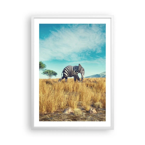 Affisch i vit ram - Grått är ute - 50x70 cm