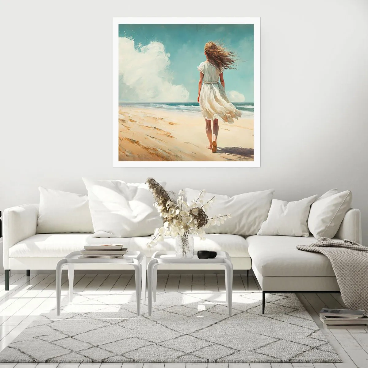 Affisch - Att möta solen och vinden - 50x50 cm