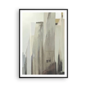 Affisch i svart ram - En dröm om staden - 70x100 cm