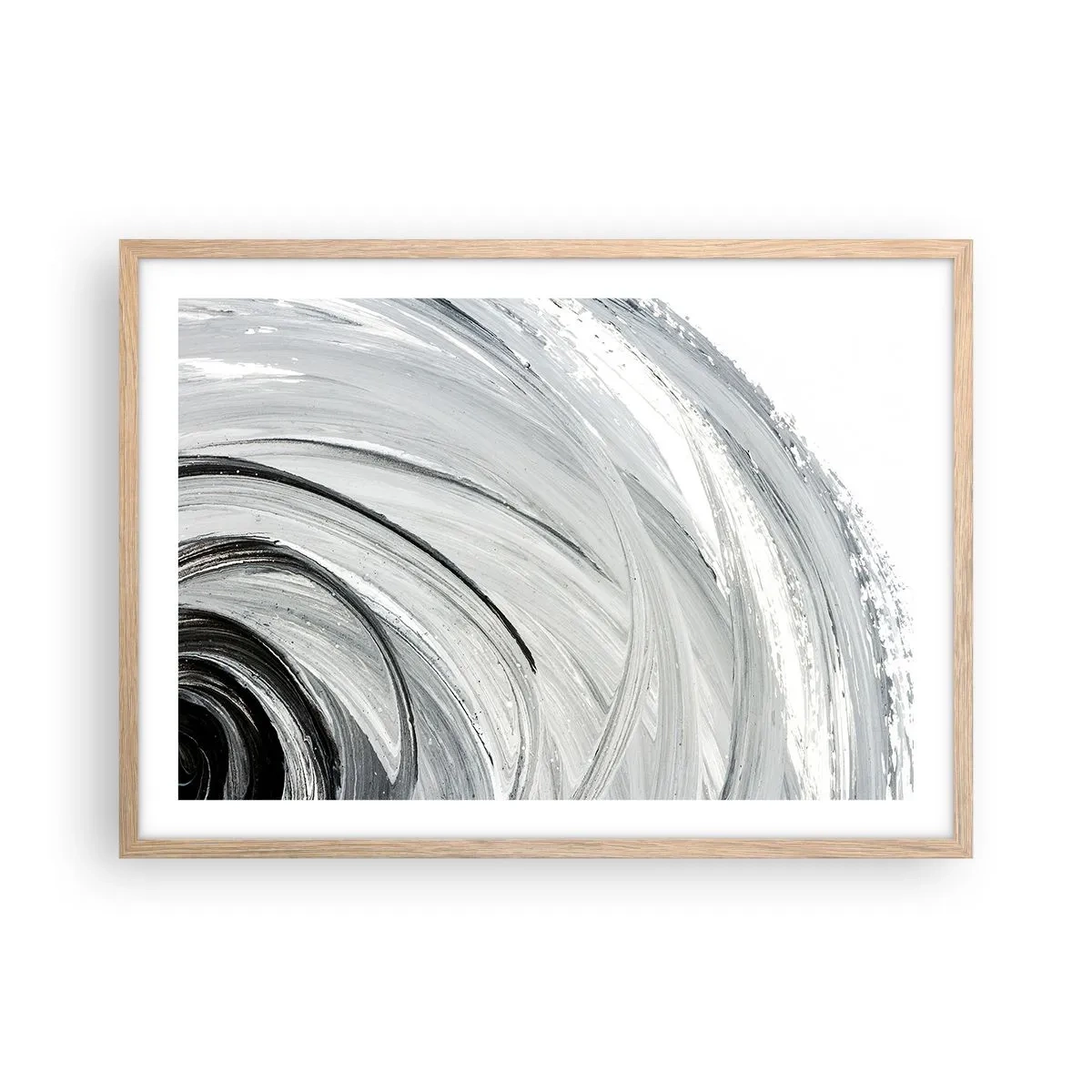 Affisch i ram av ljusek - Orbital komposition - 70x50 cm