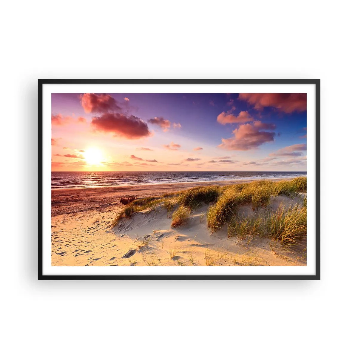 Affisch i svart ram - Luften luktar sommar - 100x70 cm